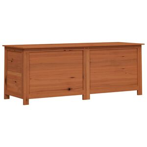 vidaXL Ba&uacute;l para cojines madera de abeto maciza marr&oacute;n 150x50x56 cm