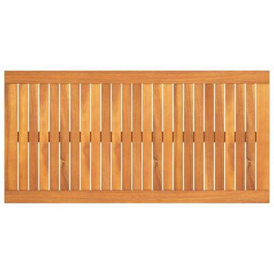 vidaXL Mesa de centro de madera maciza de acacia 100x50x33 cm