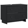 vidaXL Mueble de lavabo para ba&ntilde;o EDE Negro 82 x 41 x 59 cm