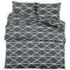 vidaXL Juego de funda n&oacute;rdica algod&oacute;n gris 260x240 cm