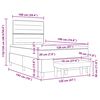 vidaXL Cama tipo Box Spring con colch&oacute;n Azul 120 x 190 cm tela