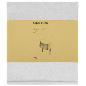 vidaXL Tela para Mesa 5 uds. Ovalado Blanco 130 x 180 cm