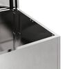 vidaXL Caja de Almacenamiento Exterior Plateado 80 x 50,5 x 50 cm
