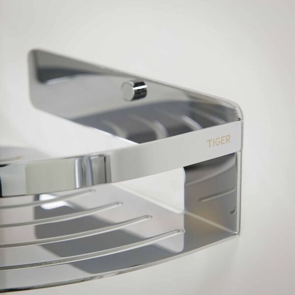Tiger Cesta para cuarto de ba&ntilde;o de esquina Caddy cromado 1400630346