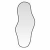 vidaXL Espejo de pared negro 100x45 cm