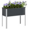 vidaXL Jardinera de acero antracita 100x45x90 cm