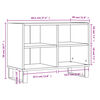 vidaXL Mueble de TV madera de ingenier&iacute;a gris Sonoma 69,5x30x50 cm