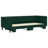vidaXL Sof&aacute; cama nido terciopelo verde oscuro 90x200 cm
