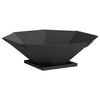 vidaXL Hoguera Negro 50 x 50 x 15,5 cm Acero