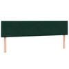 vidaXL Cama box spring con colch&oacute;n y LED terciopelo verde oscuro 180x220 cm