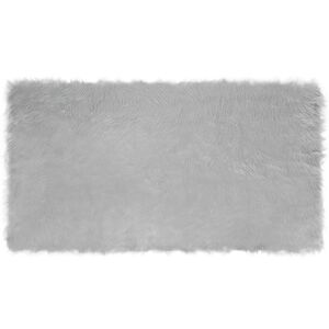 vidaXL Alfombra de de oveja sint&eacute;tica TAFALLA Gris 60 x 110 cm