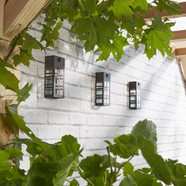 Luxform L&aacute;mpara solar de jard&iacute;n LED inteligente h&iacute;brida Oregon PIR