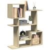 vidaXL Librería divisor madera ingeniería roble Sonoma 92x29x112 cm