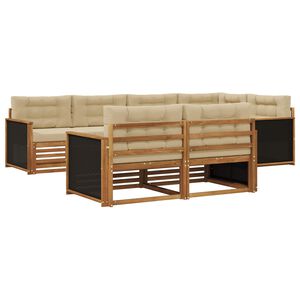 vidaXL Conjunto de sof&aacute;s de exterior con coj&iacute;n 7 pcs