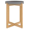 vidaXL Mesa de centro madera contrachapada y de pino gris 41x41x48,5cm