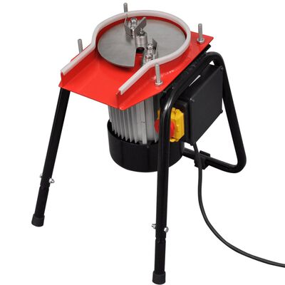 Máquina trituradora de frutas, eléctrica, roja de acero al carbono