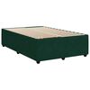 vidaXL Cama box spring con colch&oacute;n terciopelo verde oscuro 120x190 cm