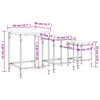 vidaXL Mesas de centro apilables 3 pzas madera ingenier&iacute;a roble marr&oacute;n