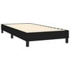 vidaXL Cama box spring con colch&oacute;n tela negro 90x200 cm
