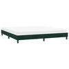 vidaXL Estructura cama sin colch&oacute;n terciopelo verde oscuro 180x220 cm