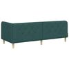 vidaXL Estructura de cama en esquina Verde oscuro 80 x 200 cm tela