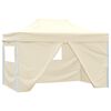 vidaXL Carpa de Fiesta Crema 280 x 410 x 315 cm Tela Oxford