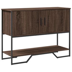 vidaXL Mesa consola madera de ingenier&iacute;a marr&oacute;n roble 100x35x74,5 cm