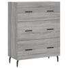 vidaXL Aparador alto madera contrachapada gris sonoma 69,5x34x180 cm
