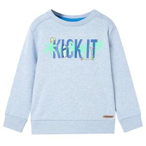 vidaXL Sudadera infantil azul suave m&eacute;lange 104