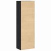 vidaXL Highboard Roble negro 60 x 35 x 180 cm Madera contrachapada