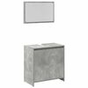 vidaXL Set muebles de ba&ntilde;o 2 piezas madera contrachapada gris hormig&oacute;n