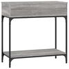 vidaXL Mesa consola madera de ingeniería gris Sonoma 75x34,5x75 cm