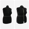 vidaXL Forma de vestido ajustable femenina Negro l Terciopelo