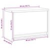 vidaXL Gabinete para Herramientas Negro y gris 50 x 25 x 35 cm