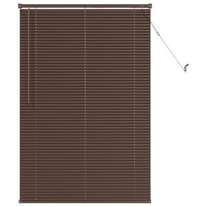 vidaXL Persiana Veneciana Marr&oacute;n Oscuro con Patr&oacute;n 150 x 70 cm PVC