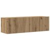 vidaXL Mueble para TV de pared madera contrachapada artesanal 5 piezas