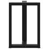 vidaXL Patas para mesa de comedor en forma de T (2 unidades), color negro, 50 x 35 x (72-73) cm, acero