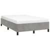 vidaXL Estructura de cama sin colch&oacute;n terciopelo gris claro 120x190 cm