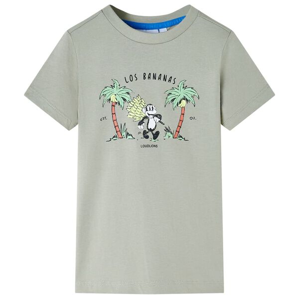 Camiseta infantil caqui claro 104