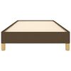 vidaXL Estructura de cama sin colchón tela marrón oscuro 90x200 cm