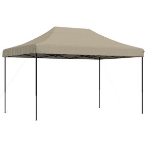 vidaXL Tienda de fiesta plegable Pop-Up taupe 440x292x315 cm