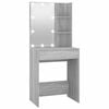 vidaXL Tocador con LED color gris Sonoma 60x40x140 cm