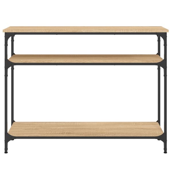 vidaXL Mesa consola madera de ingeniería roble Sonoma 100x29x75 cm