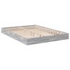 vidaXL Estructura de cama madera de ingenier&iacute;a gris Sonoma 135x190 cm