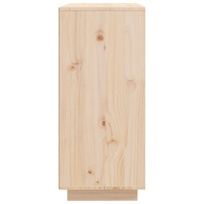 vidaXL Aparador de madera maciza de pino 60x35x80 cm