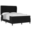 vidaXL Cama tipo Box Spring con colch&oacute;n Negro 140 x 190 cm tela
