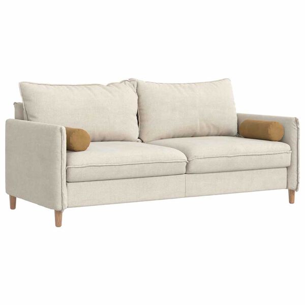 vidaXL Cojines Bolster 2 pcs Marrón Ø 15 x 40 cm Tela de pana