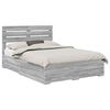 vidaXL Estructura de cama con caj&oacute;n Gris Sonoma 150 x 200 cm