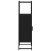vidaXL Juego de muebles de baño Roble Negro 33 x 33 x 120,5 cm