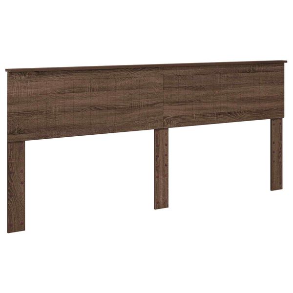 vidaXL Cabecero Roble Marr&oacute;n 200 cm Madera contrachapada